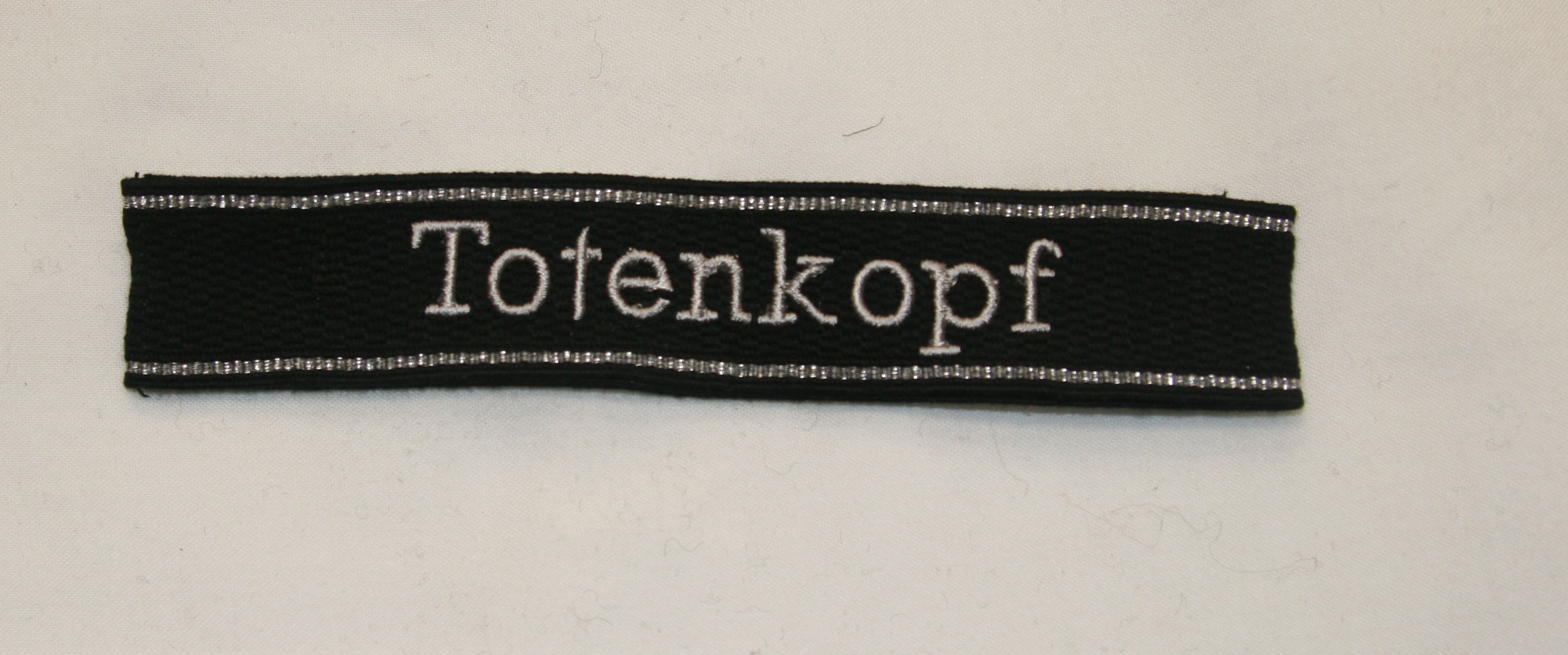 Waffen SS Divisional Cuff Title, Totenkopf embroidered